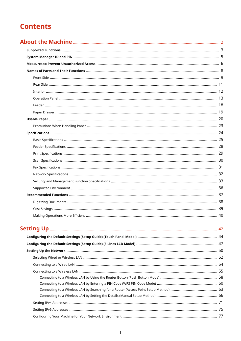 Canon imageCLASS MF275dw Wireless All-In-One Monochrome Laser Printer User Manual | Page 2 / 633