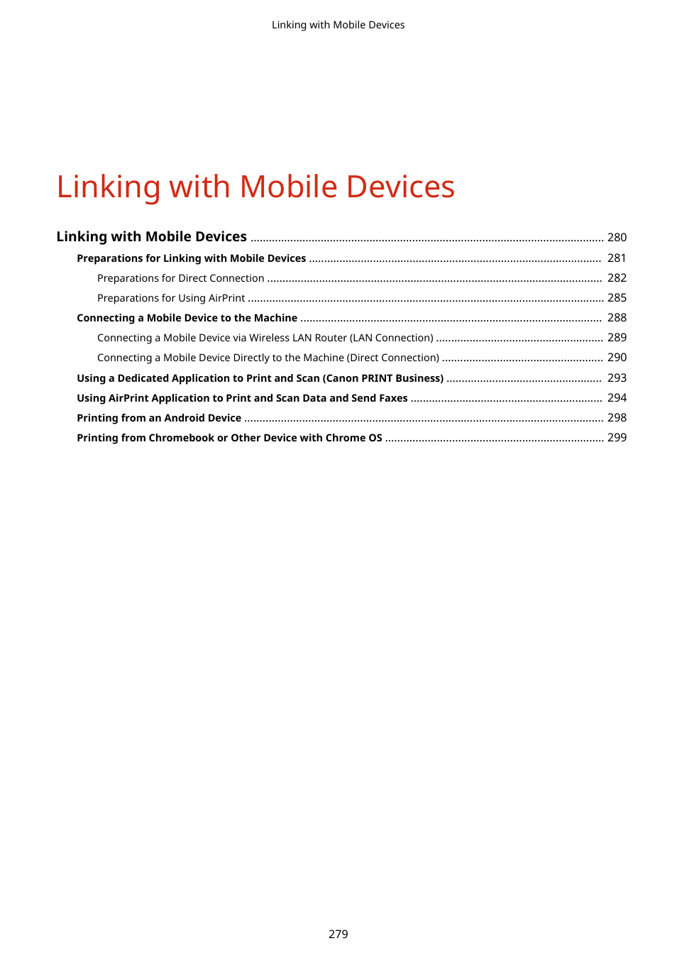 Linking with mobile devices | Canon imageCLASS MF275dw Wireless All-In-One Monochrome Laser Printer User Manual | Page 288 / 633