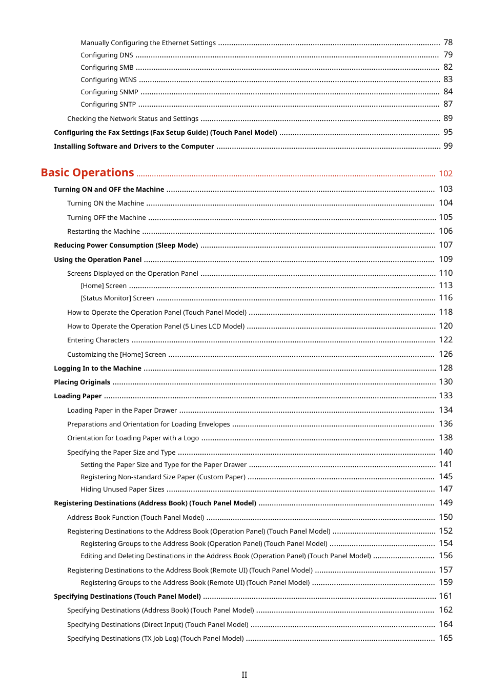 Basic operations | Canon imageCLASS MF275dw Wireless All-In-One Monochrome Laser Printer User Manual | Page 3 / 633