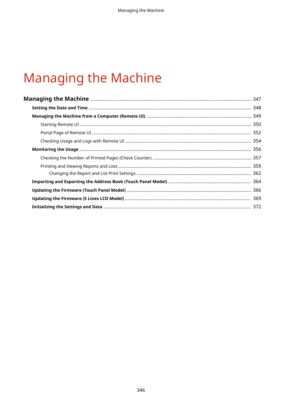 Managing the machine | Canon imageCLASS MF275dw Wireless All-In-One Monochrome Laser Printer User Manual | Page 355 / 633