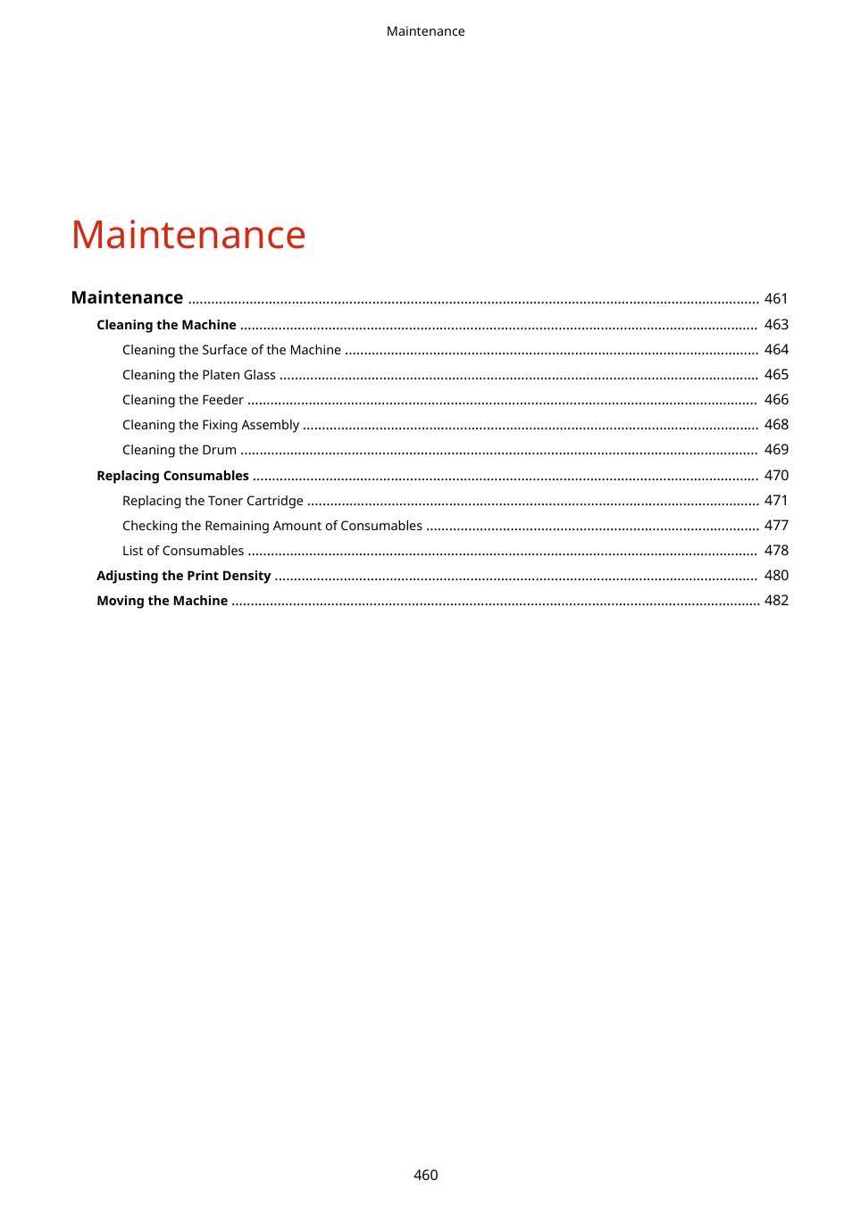 Maintenance | Canon imageCLASS MF275dw Wireless All-In-One Monochrome Laser Printer User Manual | Page 469 / 633