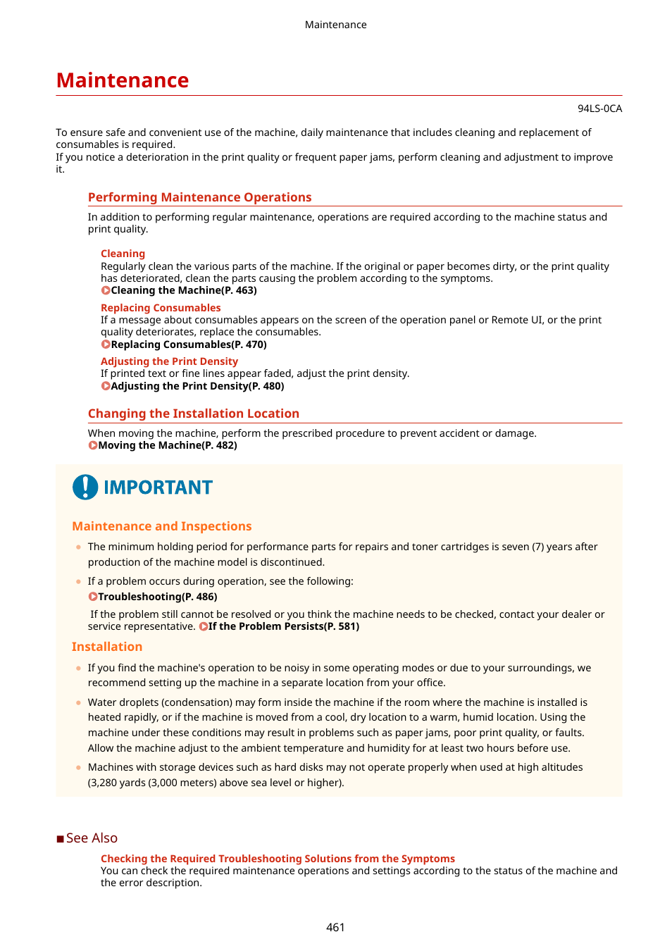 Maintenance | Canon imageCLASS MF275dw Wireless All-In-One Monochrome Laser Printer User Manual | Page 470 / 633