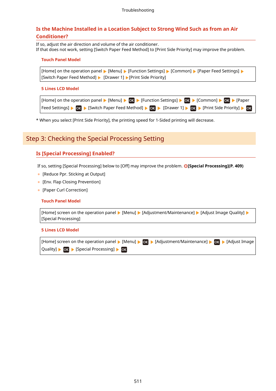 Step 3: checking the special processing setting | Canon imageCLASS MF275dw Wireless All-In-One Monochrome Laser Printer User Manual | Page 520 / 633