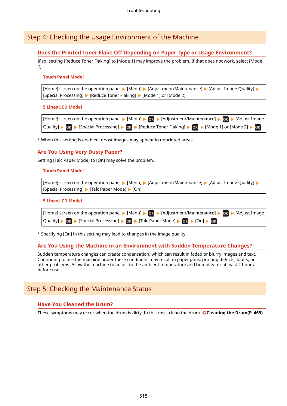 Step 5: checking the maintenance status | Canon imageCLASS MF275dw Wireless All-In-One Monochrome Laser Printer User Manual | Page 524 / 633