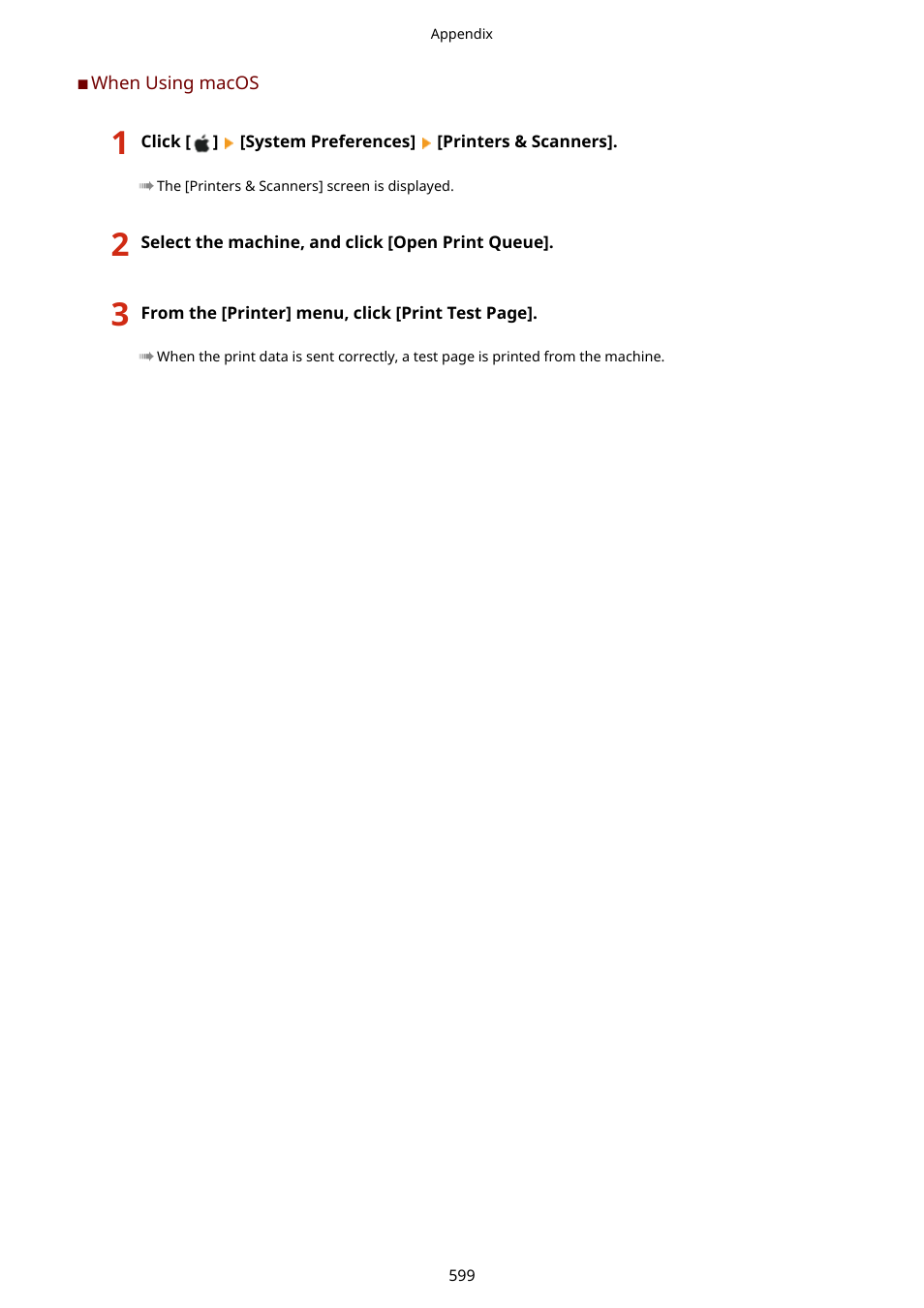 When using macos(p. 599) | Canon imageCLASS MF275dw Wireless All-In-One Monochrome Laser Printer User Manual | Page 608 / 633