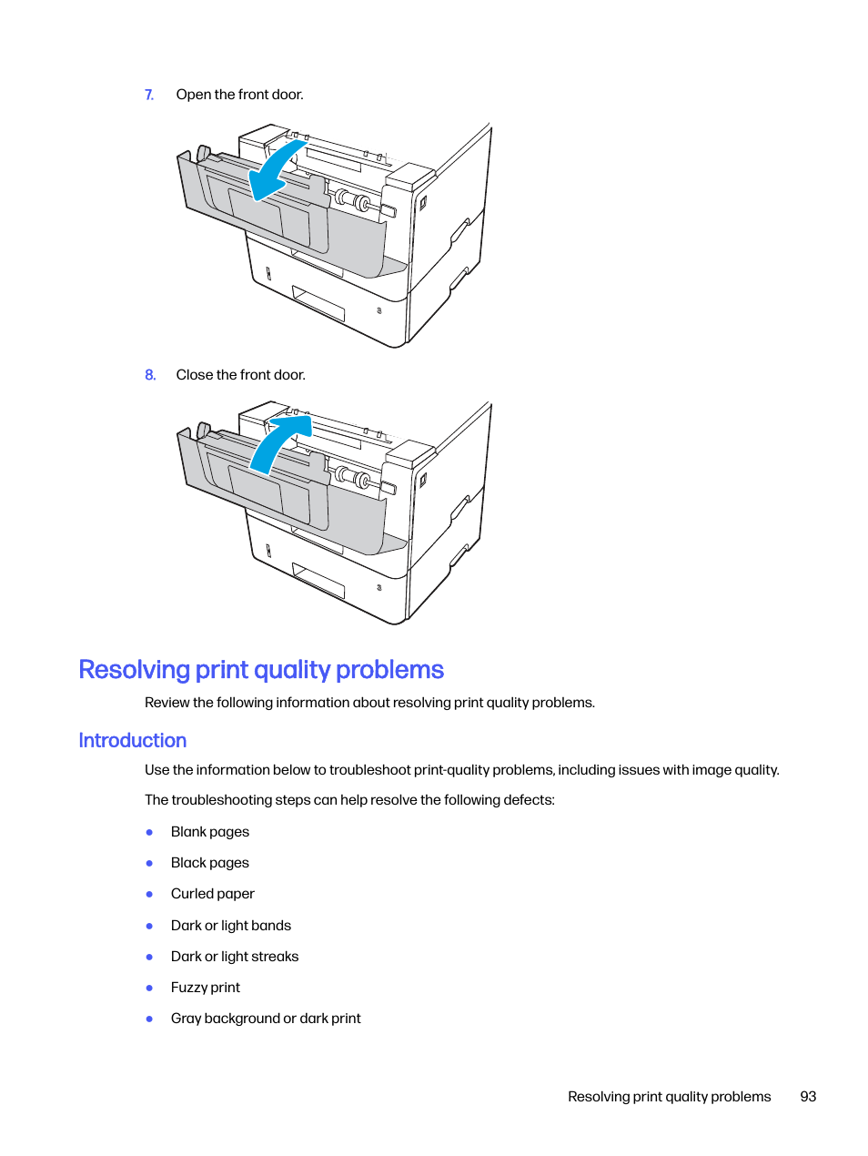 Resolving print quality problems, Introduction | HP LaserJet Pro 4001dw Monochrome Wireless Printer User Manual | Page 102 / 158