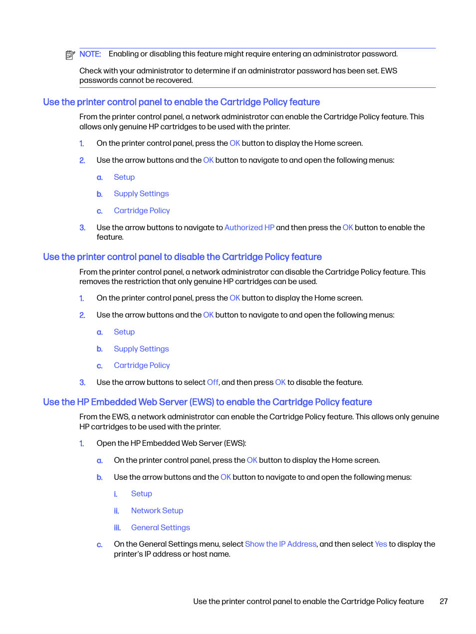 HP LaserJet Pro 4001dw Monochrome Wireless Printer User Manual | Page 36 / 158