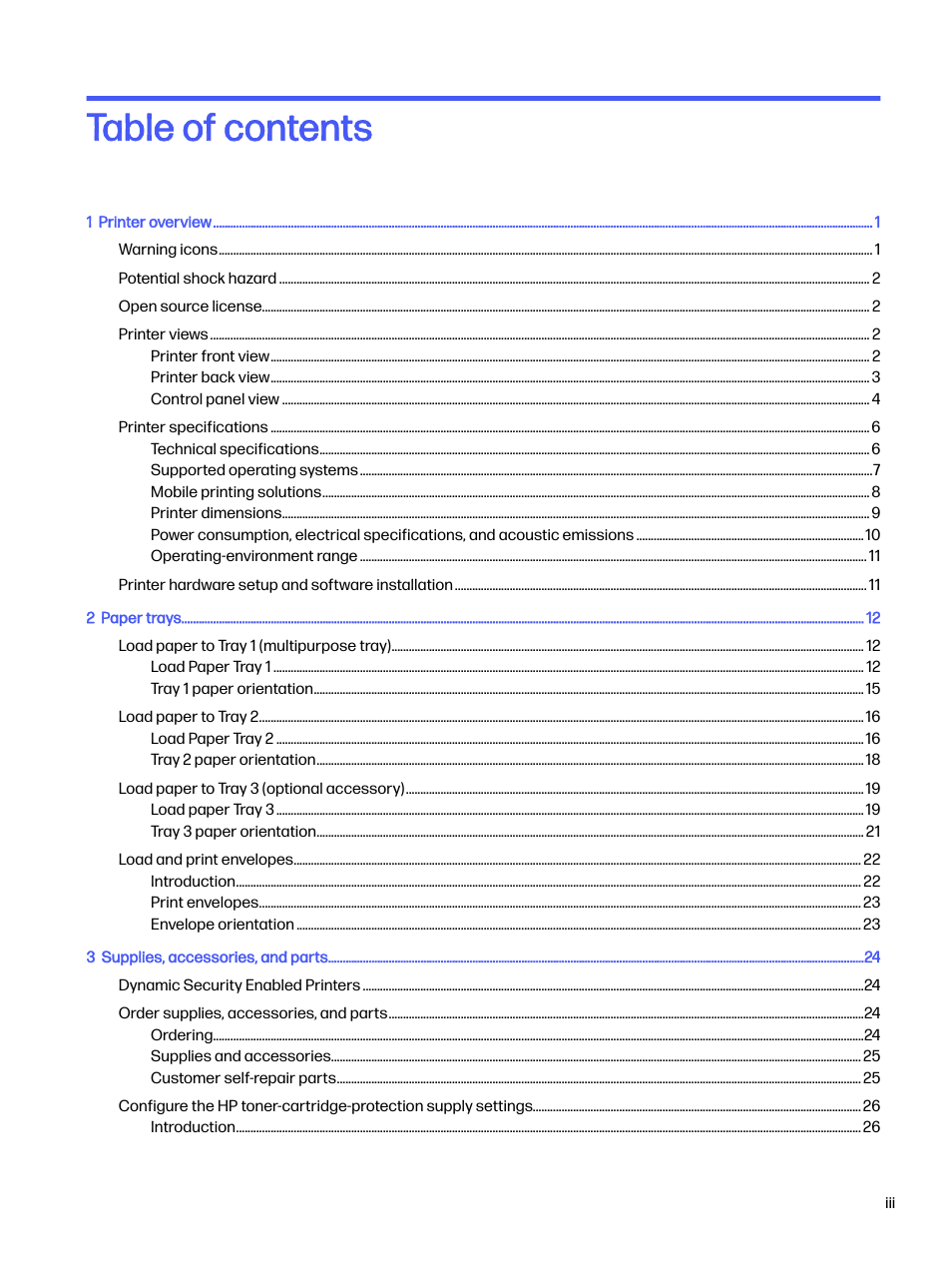 HP LaserJet Pro 4001dw Monochrome Wireless Printer User Manual | Page 4 / 158