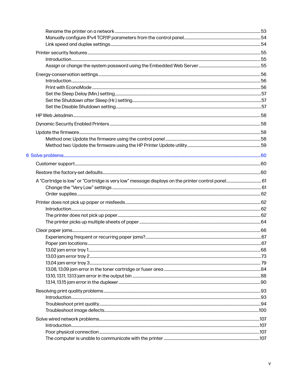 HP LaserJet Pro 4001dw Monochrome Wireless Printer User Manual | Page 6 / 158