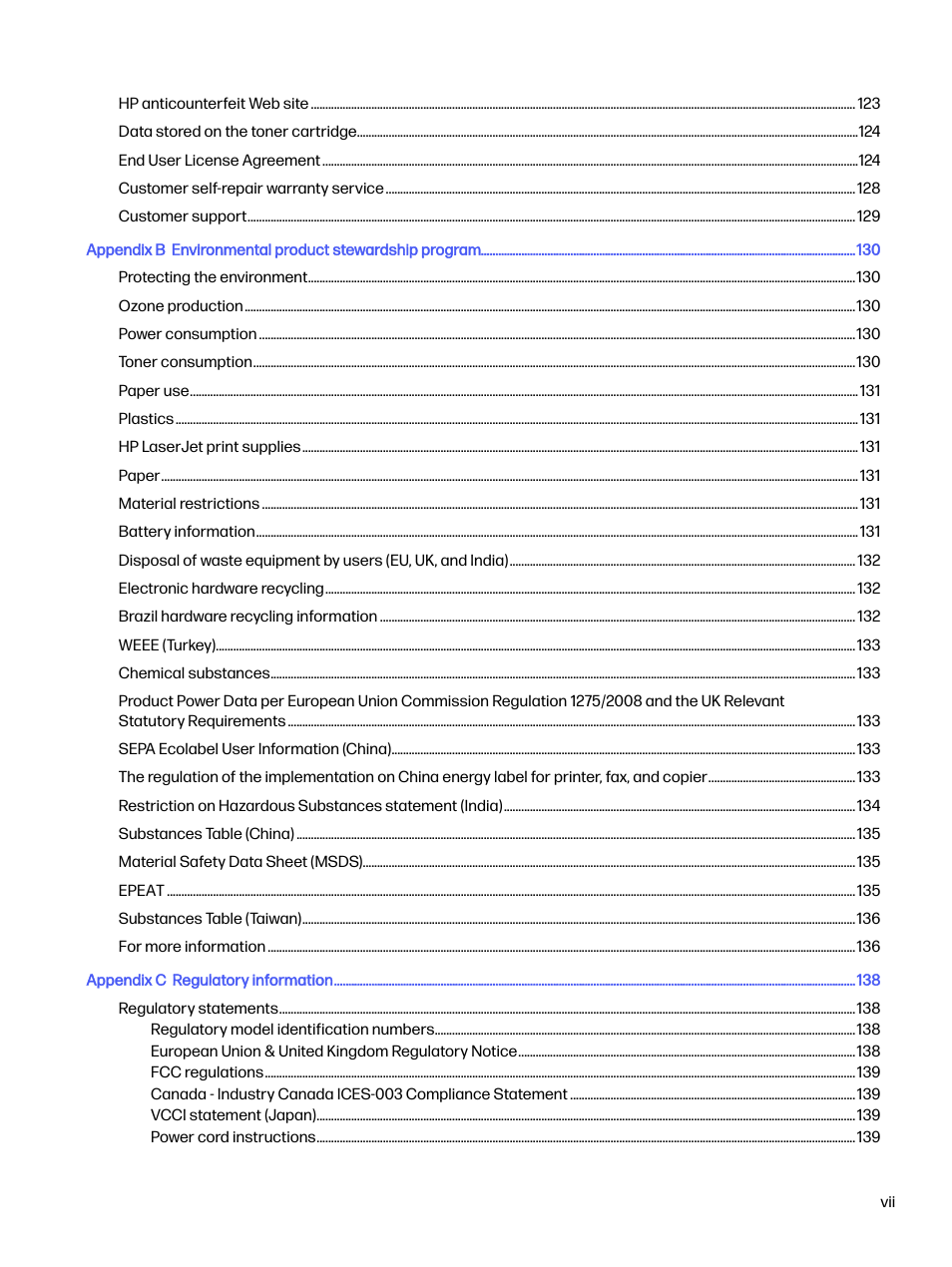 HP LaserJet Pro 4001dw Monochrome Wireless Printer User Manual | Page 8 / 158