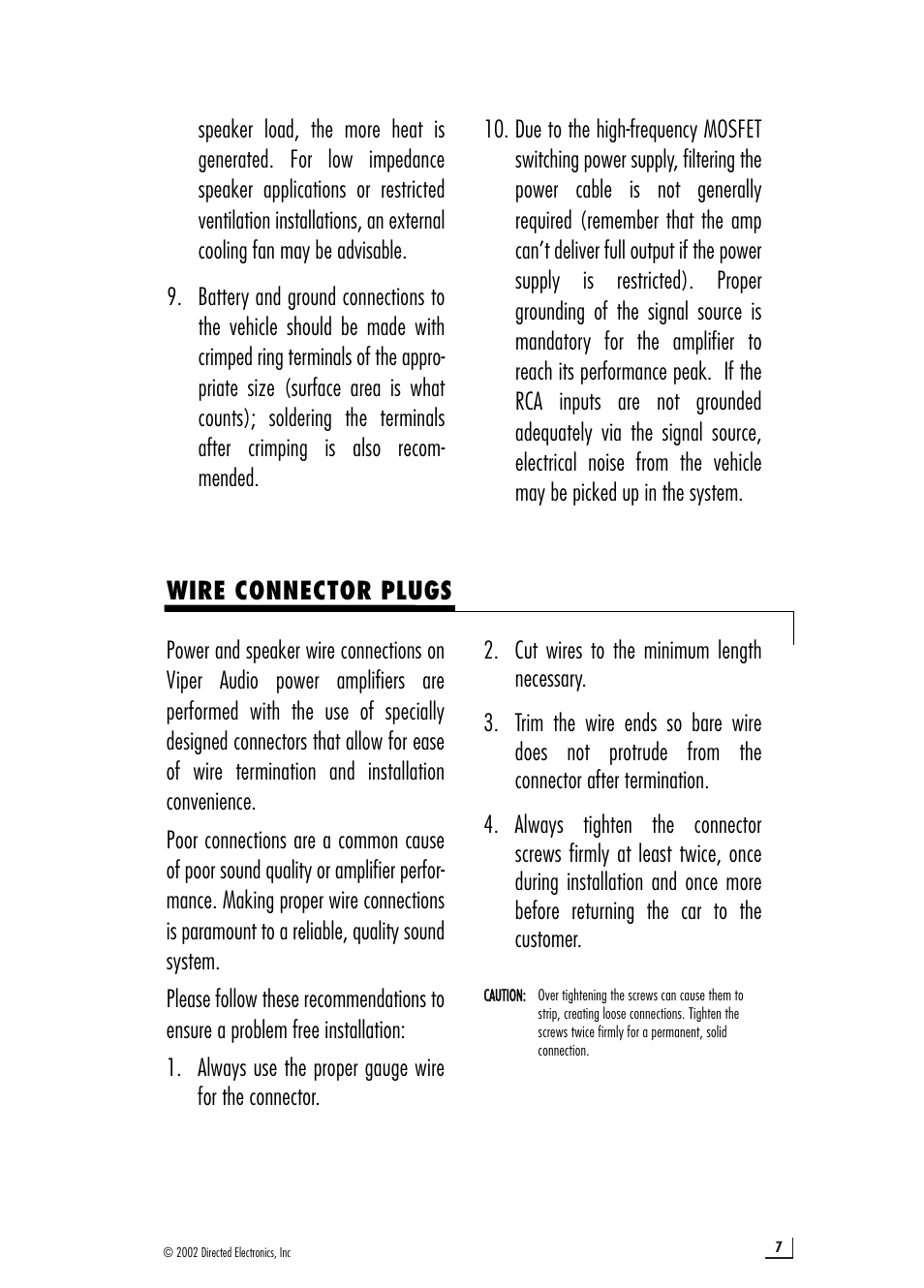 Directed Electronics 550.6 User Manual | Page 7 / 16