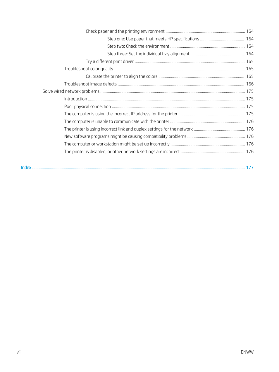 HP Color LaserJet Enterprise M751n Laser Printer User Manual | Page 10 / 190