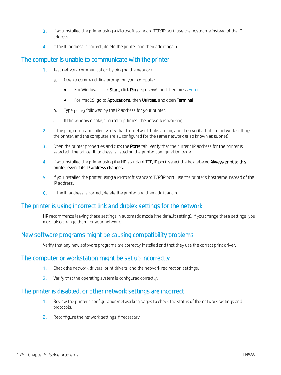 HP Color LaserJet Enterprise M751n Laser Printer User Manual | Page 186 / 190