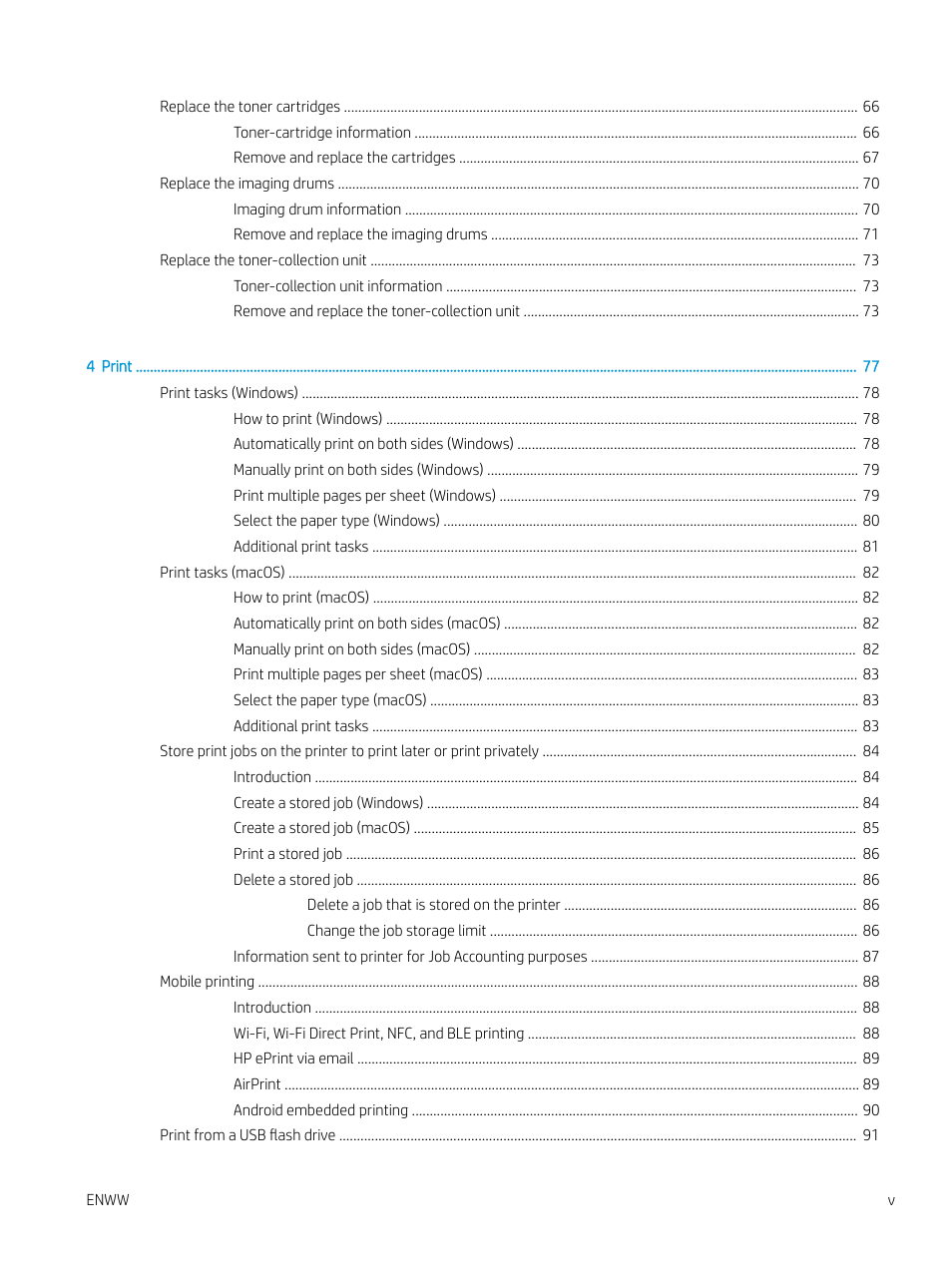 HP Color LaserJet Enterprise M751n Laser Printer User Manual | Page 7 / 190