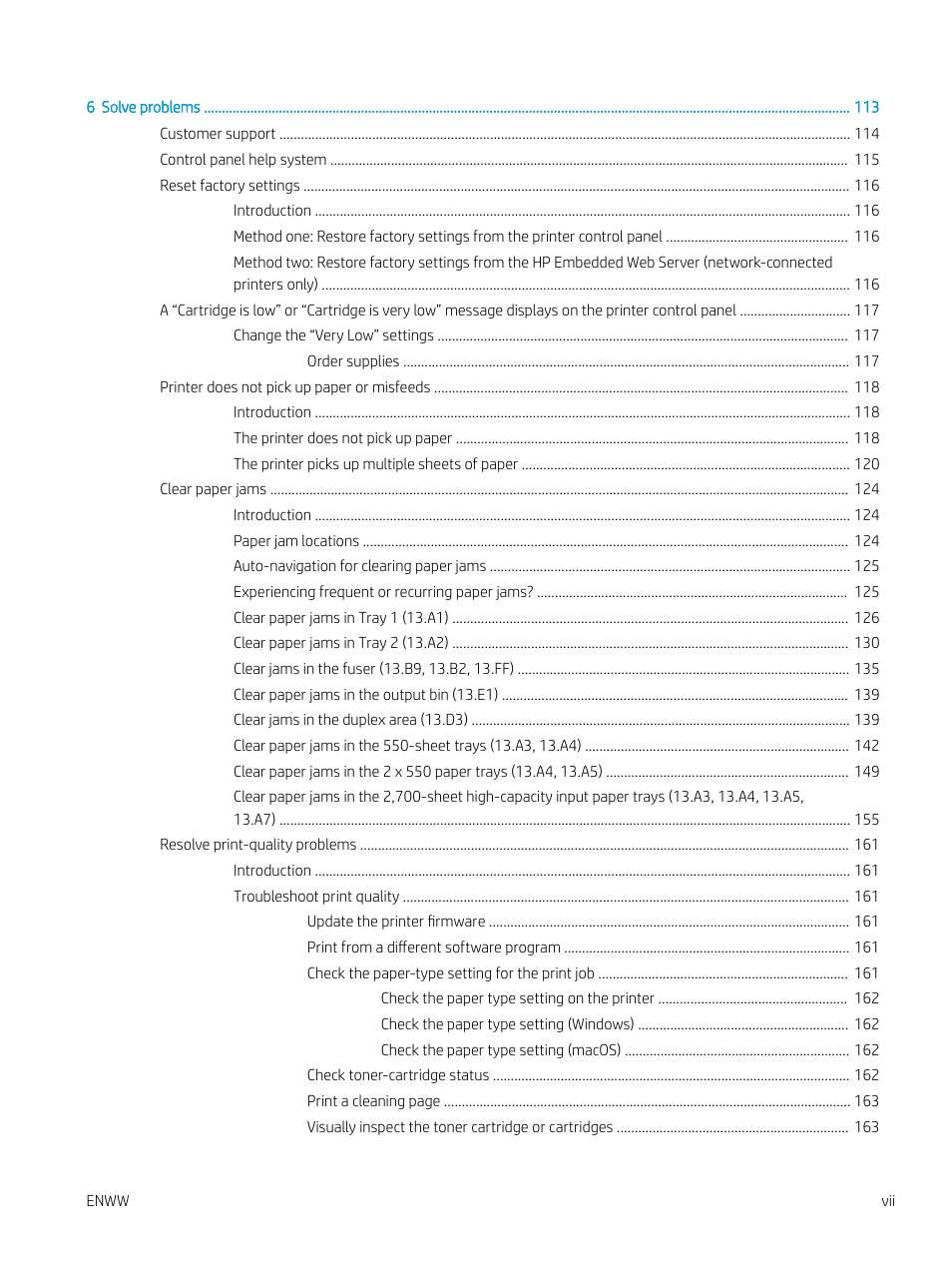 HP Color LaserJet Enterprise M751n Laser Printer User Manual | Page 9 / 190