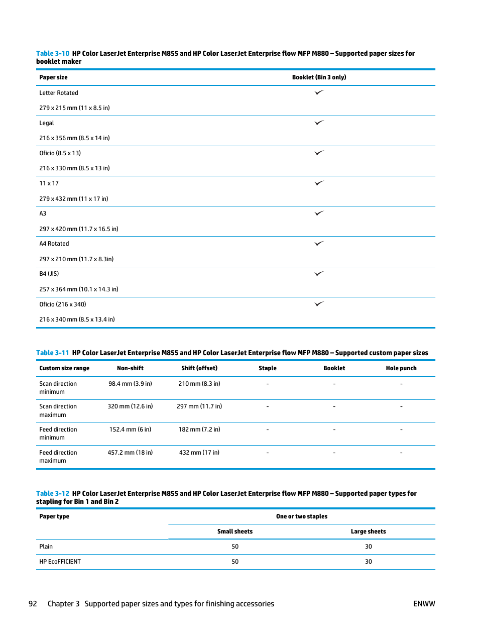 HP LaserJet Enterprise M806x+ Black and White Laser Printer User Manual | Page 100 / 162