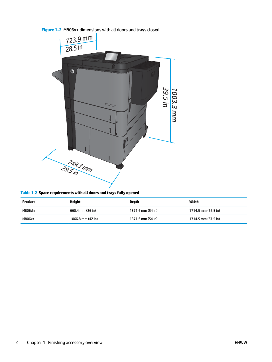 HP LaserJet Enterprise M806x+ Black and White Laser Printer User Manual | Page 12 / 162