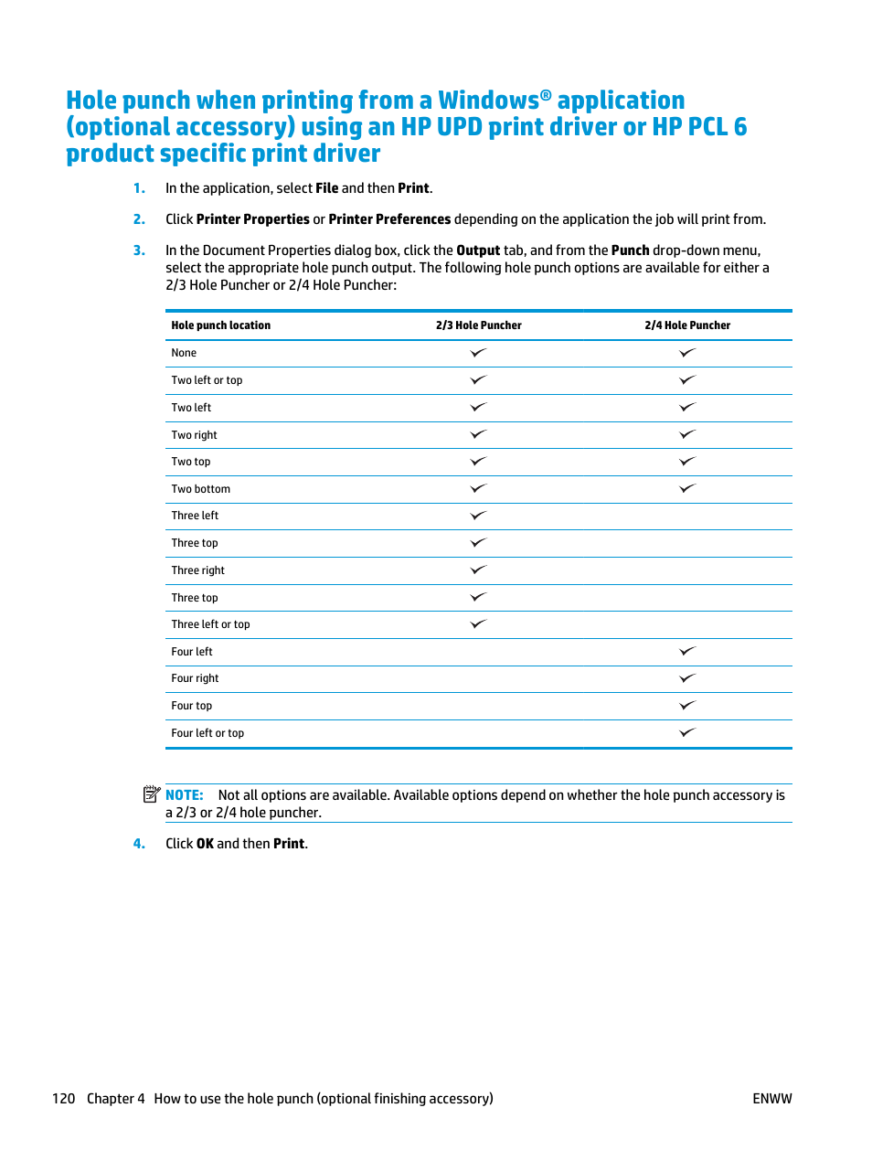 Driver or hp pcl 6 product specific print driver | HP LaserJet Enterprise M806x+ Black and White Laser Printer User Manual | Page 128 / 162