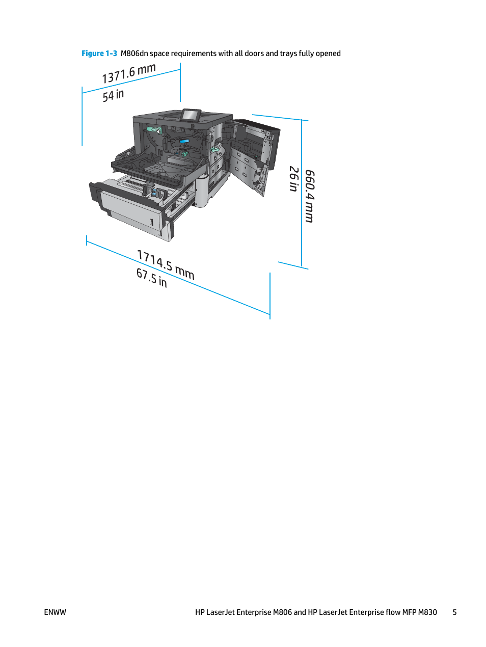 HP LaserJet Enterprise M806x+ Black and White Laser Printer User Manual | Page 13 / 162