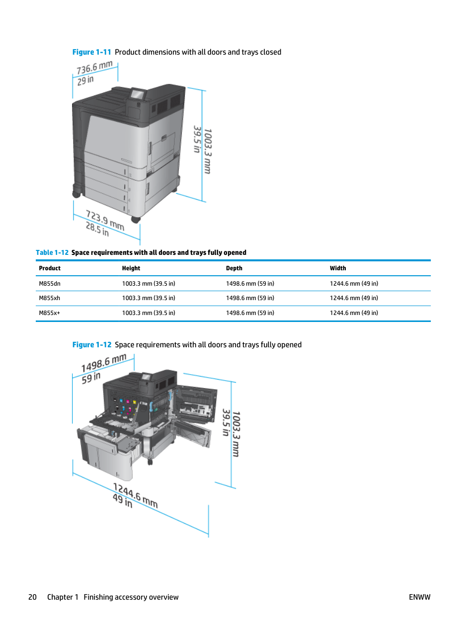 HP LaserJet Enterprise M806x+ Black and White Laser Printer User Manual | Page 28 / 162