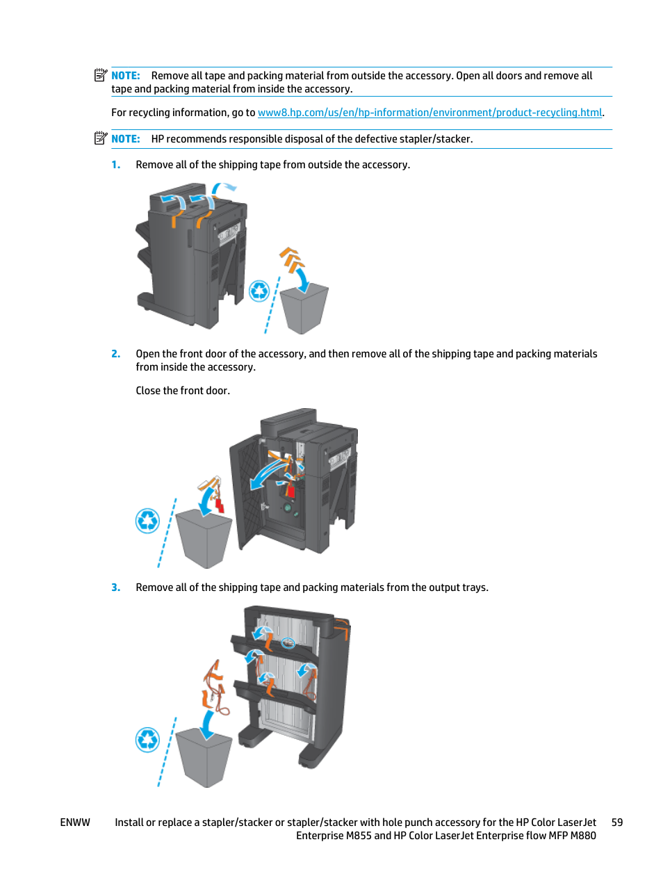 HP LaserJet Enterprise M806x+ Black and White Laser Printer User Manual | Page 67 / 162