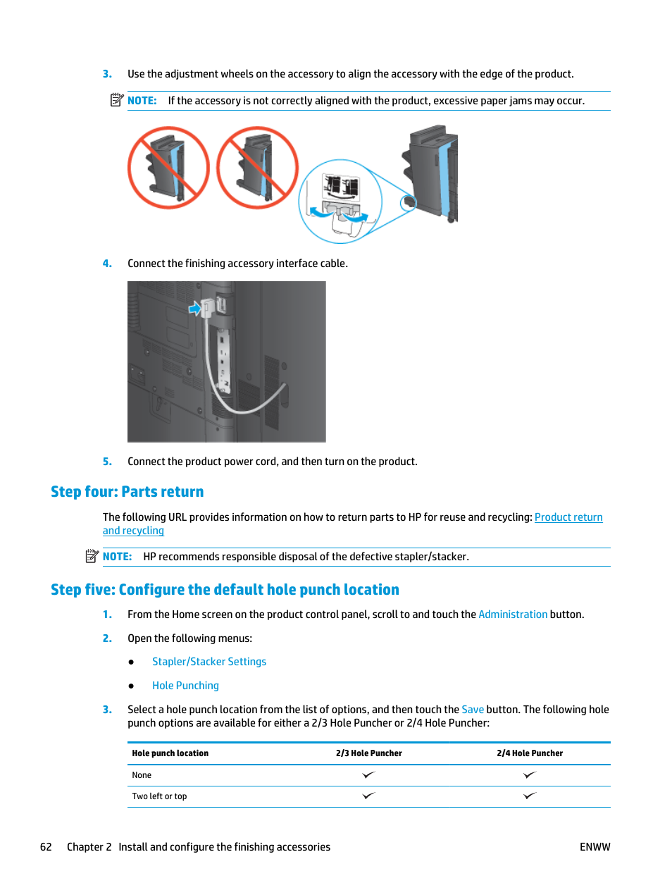 Step four: parts return | HP LaserJet Enterprise M806x+ Black and White Laser Printer User Manual | Page 70 / 162