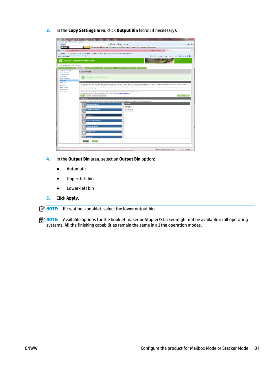 HP LaserJet Enterprise M806x+ Black and White Laser Printer User Manual | Page 89 / 162