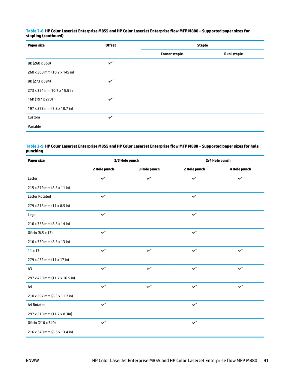 HP LaserJet Enterprise M806x+ Black and White Laser Printer User Manual | Page 99 / 162