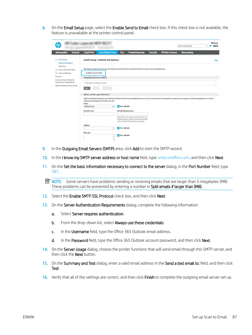 HP MFP M528f Monochrome Laser Printer User Manual | Page 101 / 248