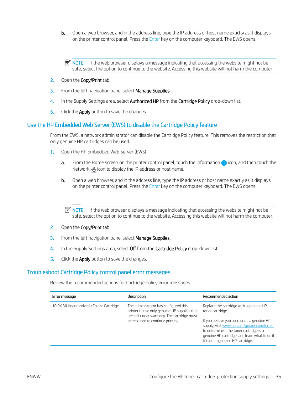 HP MFP M528f Monochrome Laser Printer User Manual | Page 49 / 248