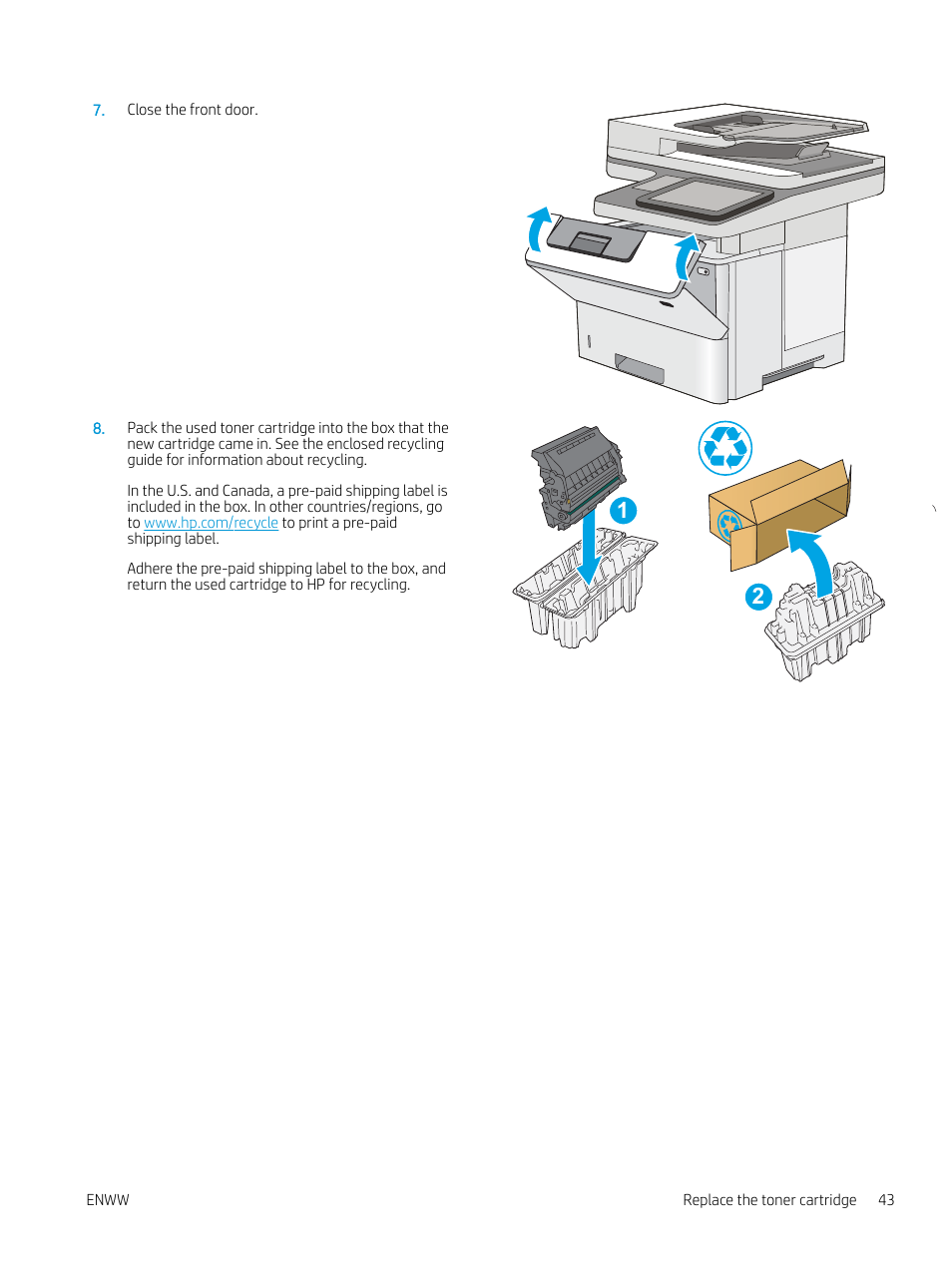 HP MFP M528f Monochrome Laser Printer User Manual | Page 57 / 248