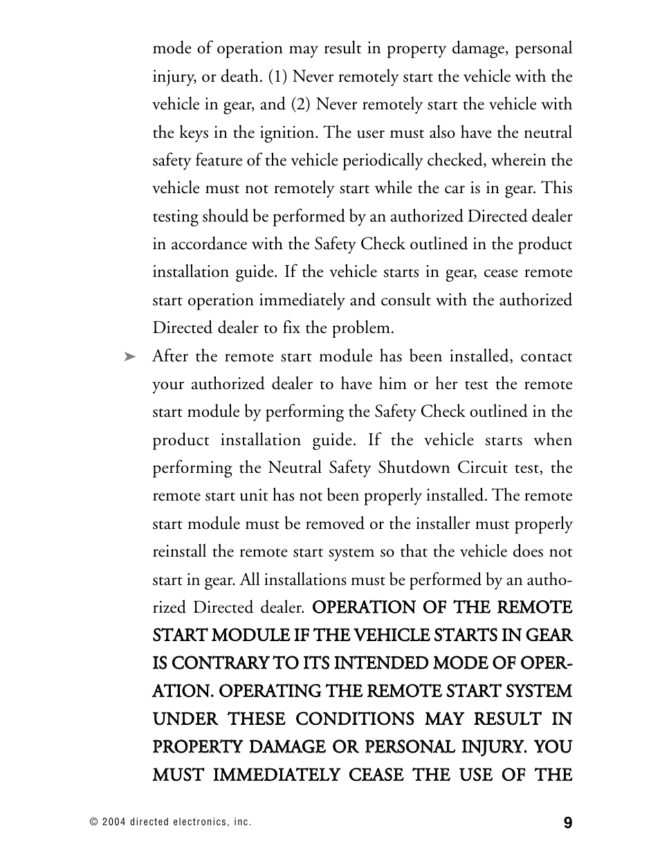 Directed Electronics 110XV User Manual | Page 13 / 44