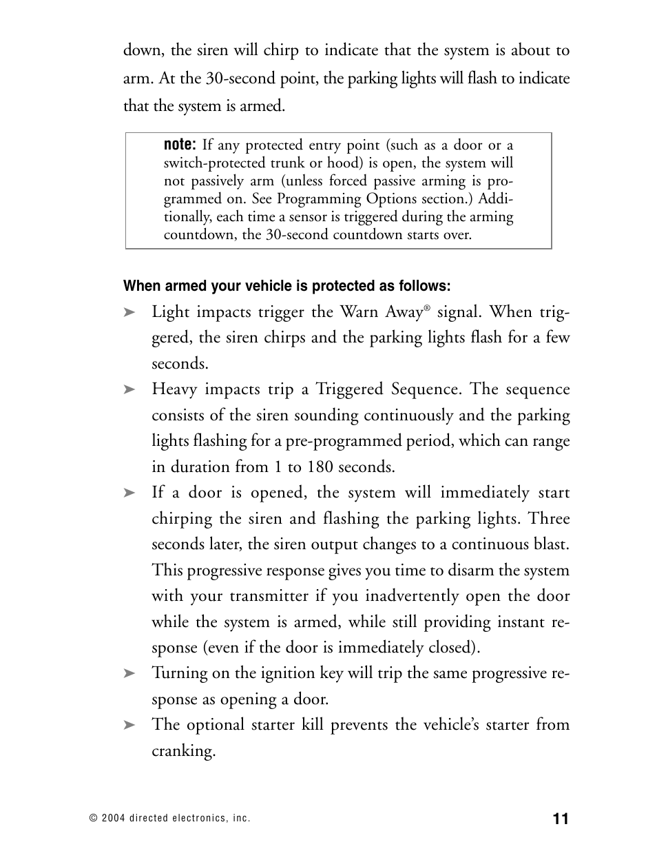 Directed Electronics 110XV User Manual | Page 15 / 44