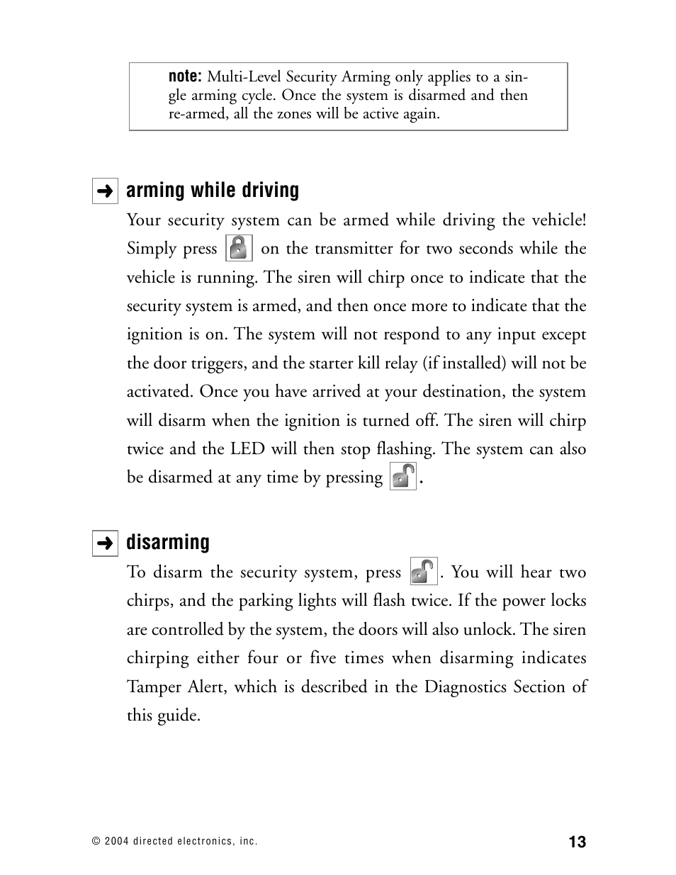 Directed Electronics 110XV User Manual | Page 17 / 44