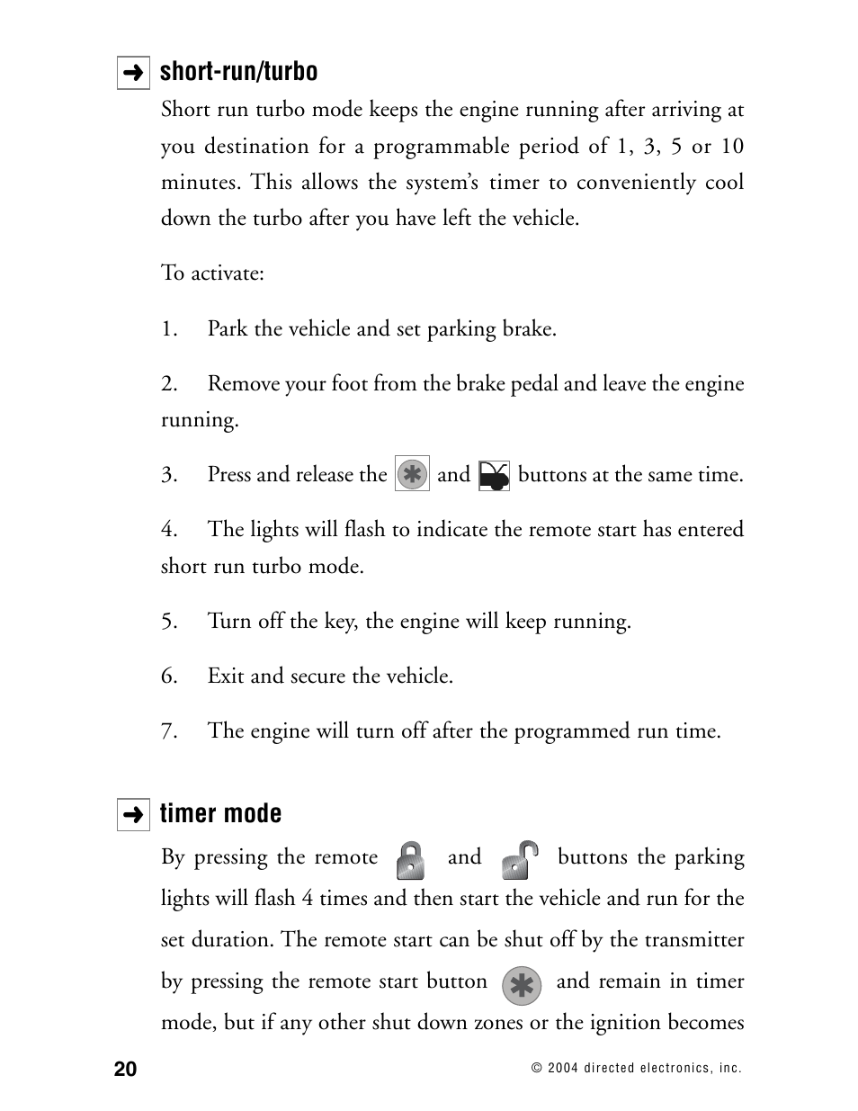 Directed Electronics 110XV User Manual | Page 24 / 44