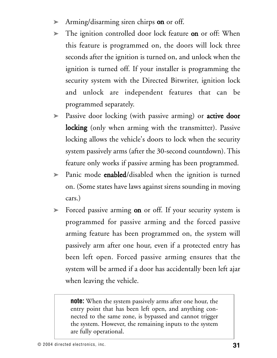 Directed Electronics 110XV User Manual | Page 35 / 44