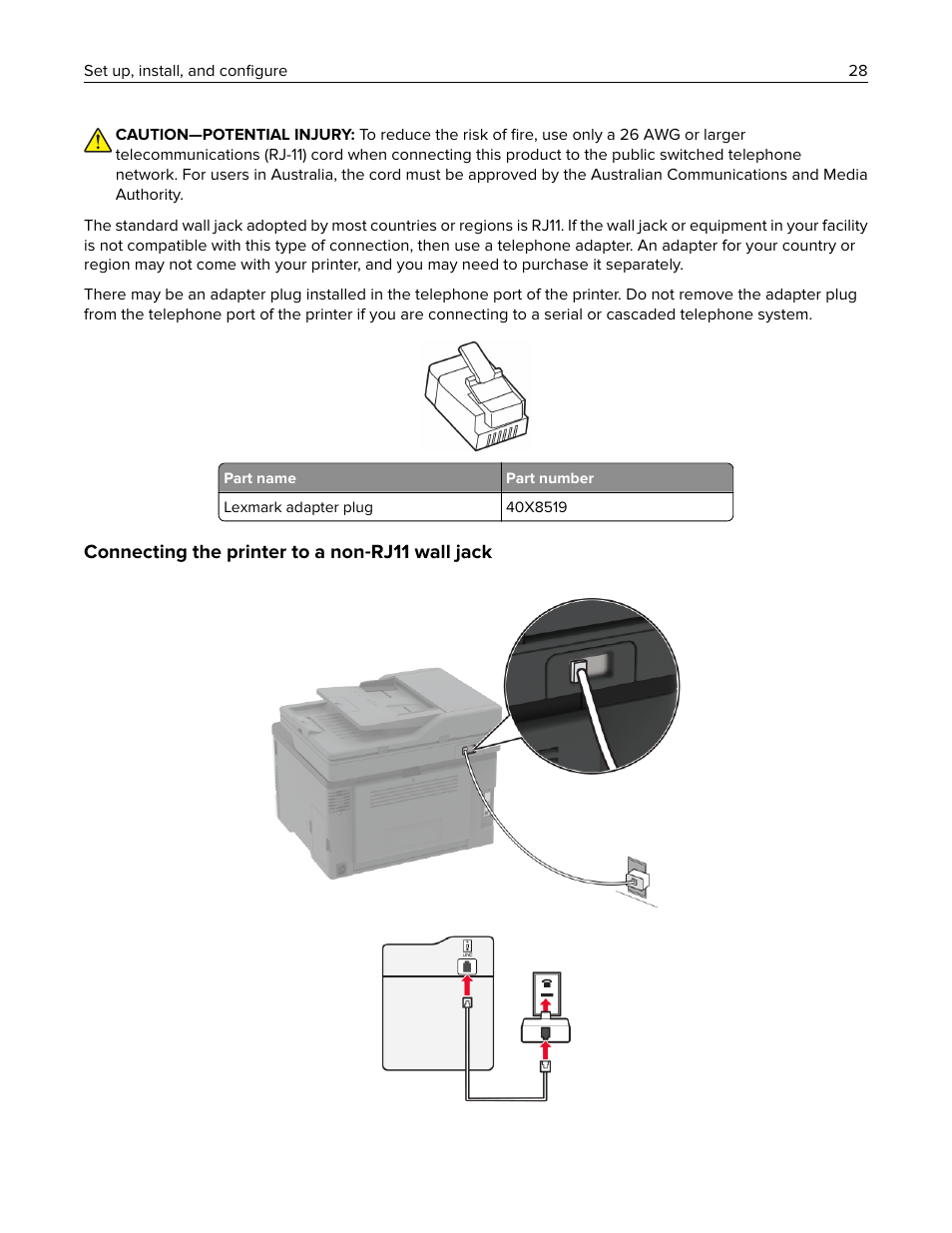 Lexmark MC3224dwe Multifunction Color Laser Printer User Manual | Page 28 / 221