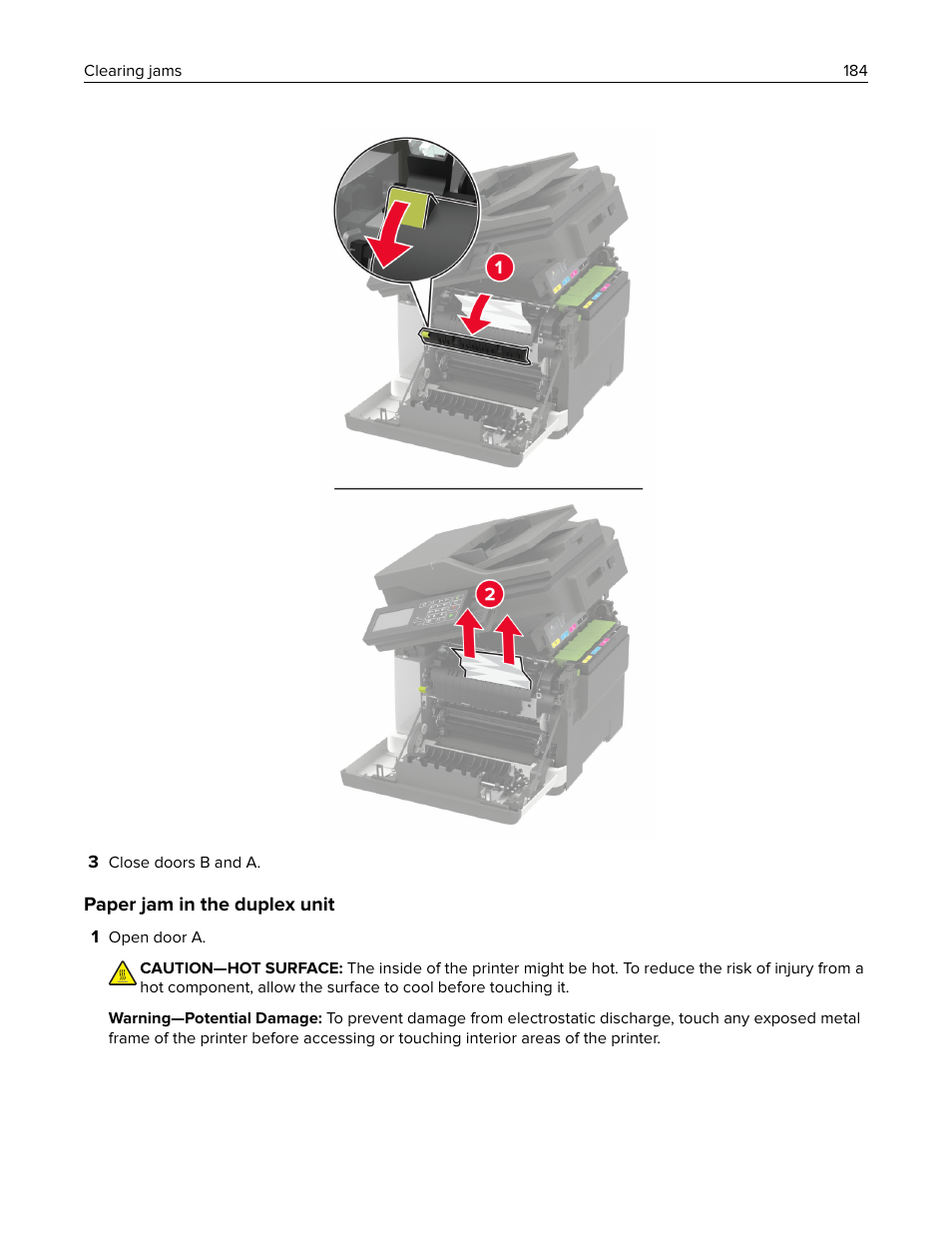 Lexmark CX622ade Color Laser Printer User Manual | Page 184 / 270