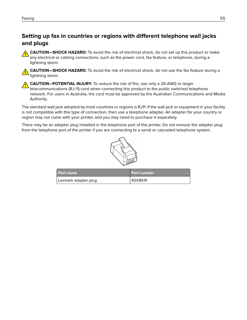 Lexmark CX622ade Color Laser Printer User Manual | Page 55 / 270