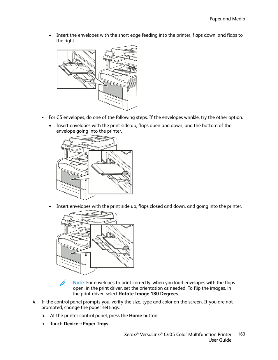 Xerox VersaLink C405/DN All-in-One Color Laser Printer User Manual | Page 163 / 271