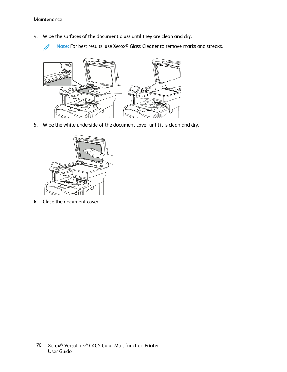 Xerox VersaLink C405/DN All-in-One Color Laser Printer User Manual | Page 170 / 271