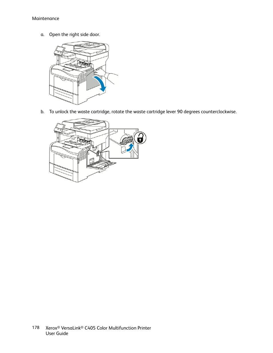 Xerox VersaLink C405/DN All-in-One Color Laser Printer User Manual | Page 178 / 271