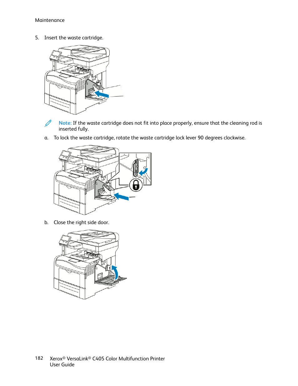 Xerox VersaLink C405/DN All-in-One Color Laser Printer User Manual | Page 182 / 271