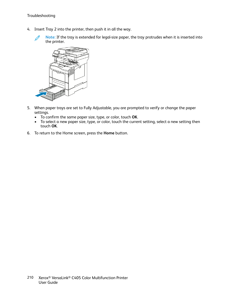 Xerox VersaLink C405/DN All-in-One Color Laser Printer User Manual | Page 210 / 271