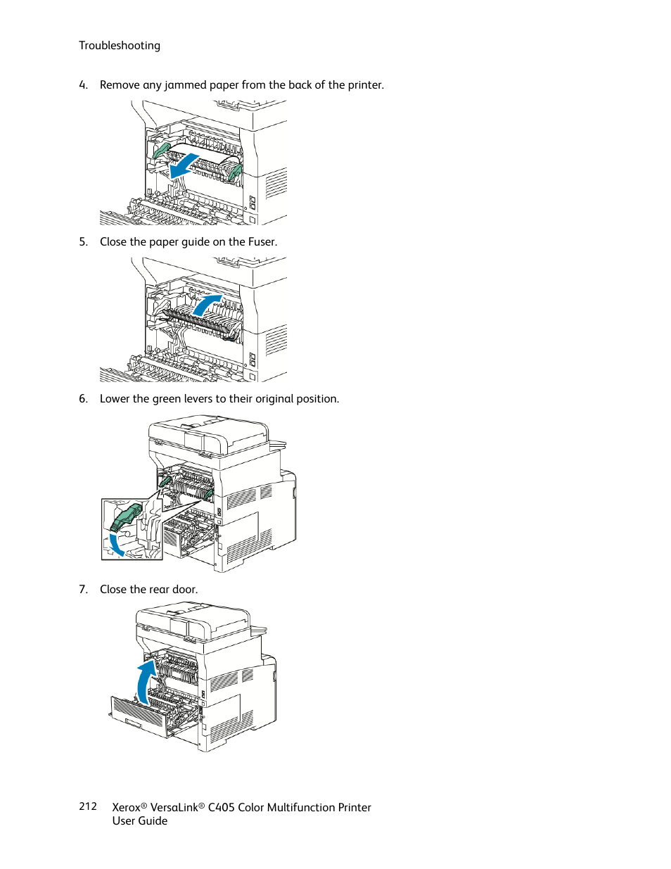 Xerox VersaLink C405/DN All-in-One Color Laser Printer User Manual | Page 212 / 271