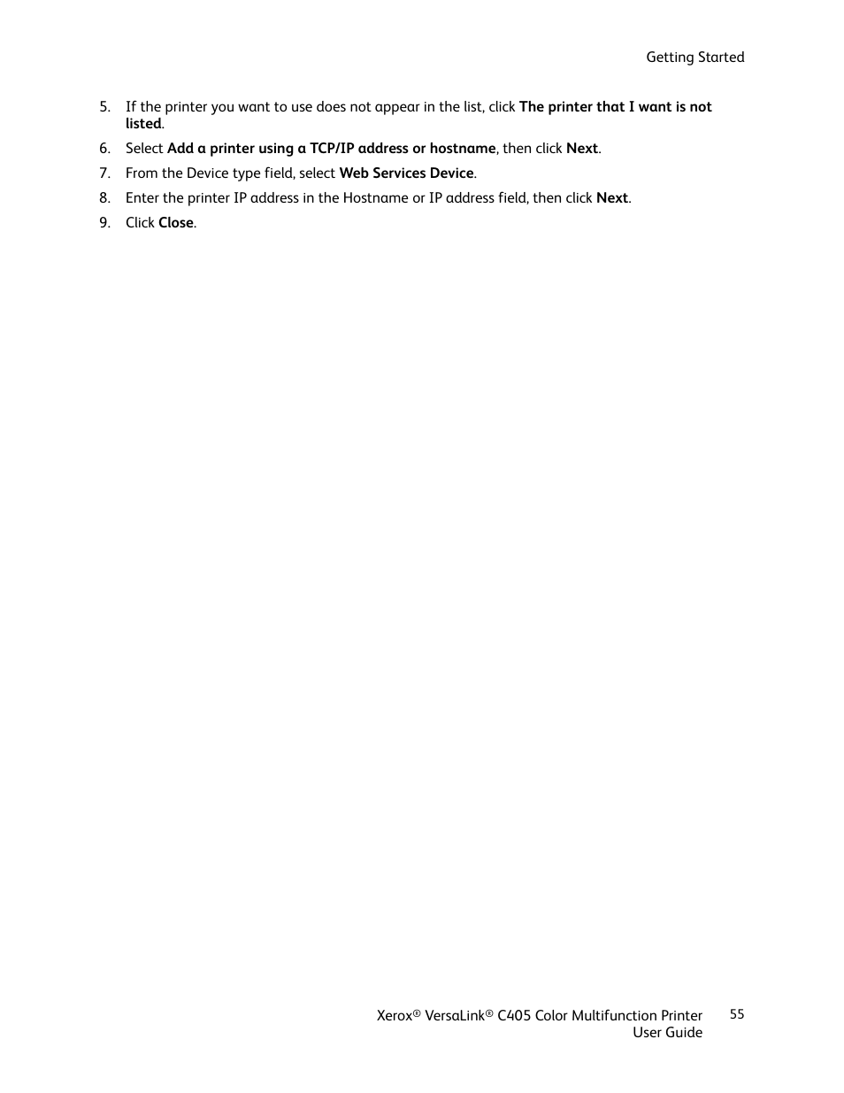 Xerox VersaLink C405/DN All-in-One Color Laser Printer User Manual | Page 55 / 271