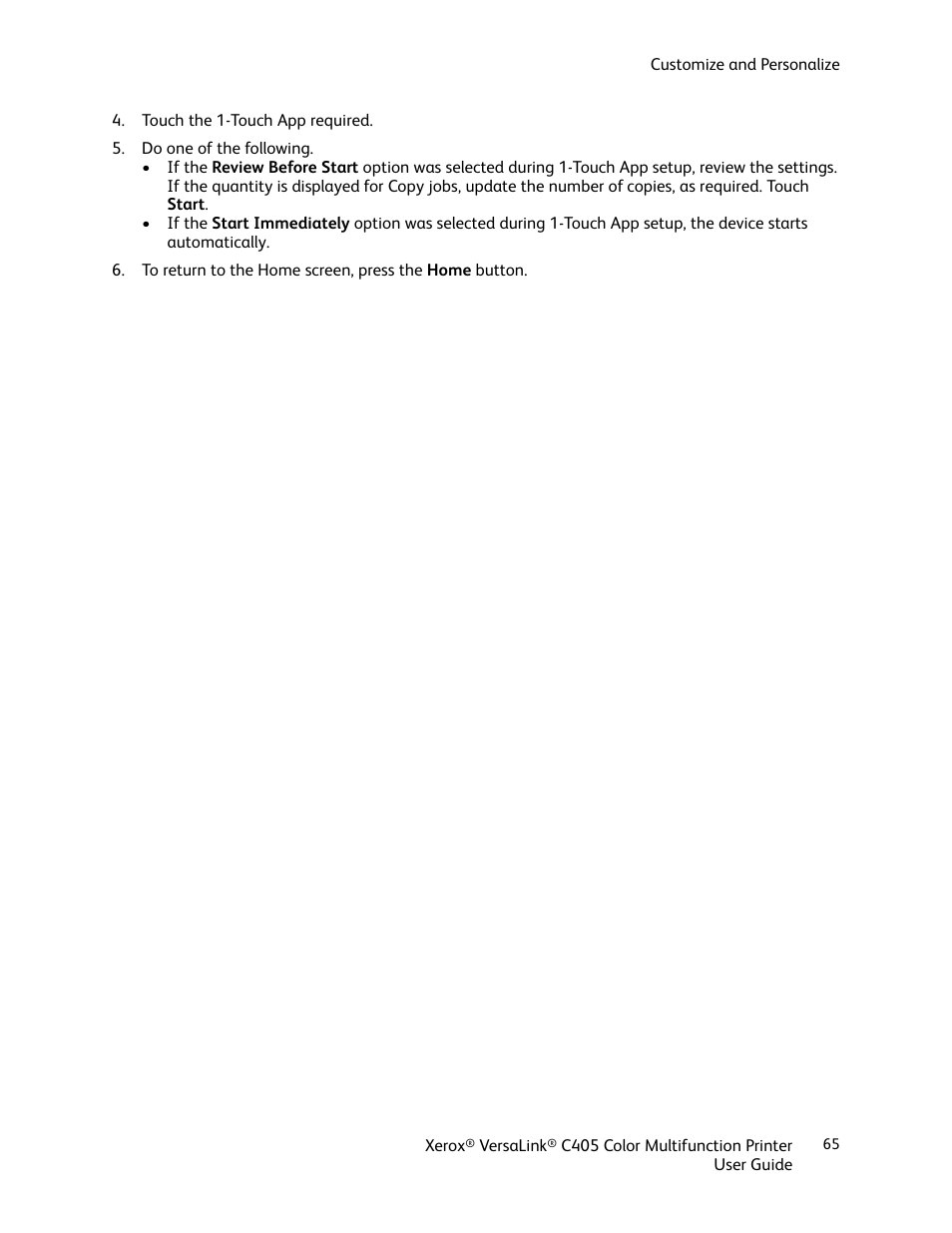 Xerox VersaLink C405/DN All-in-One Color Laser Printer User Manual | Page 65 / 271