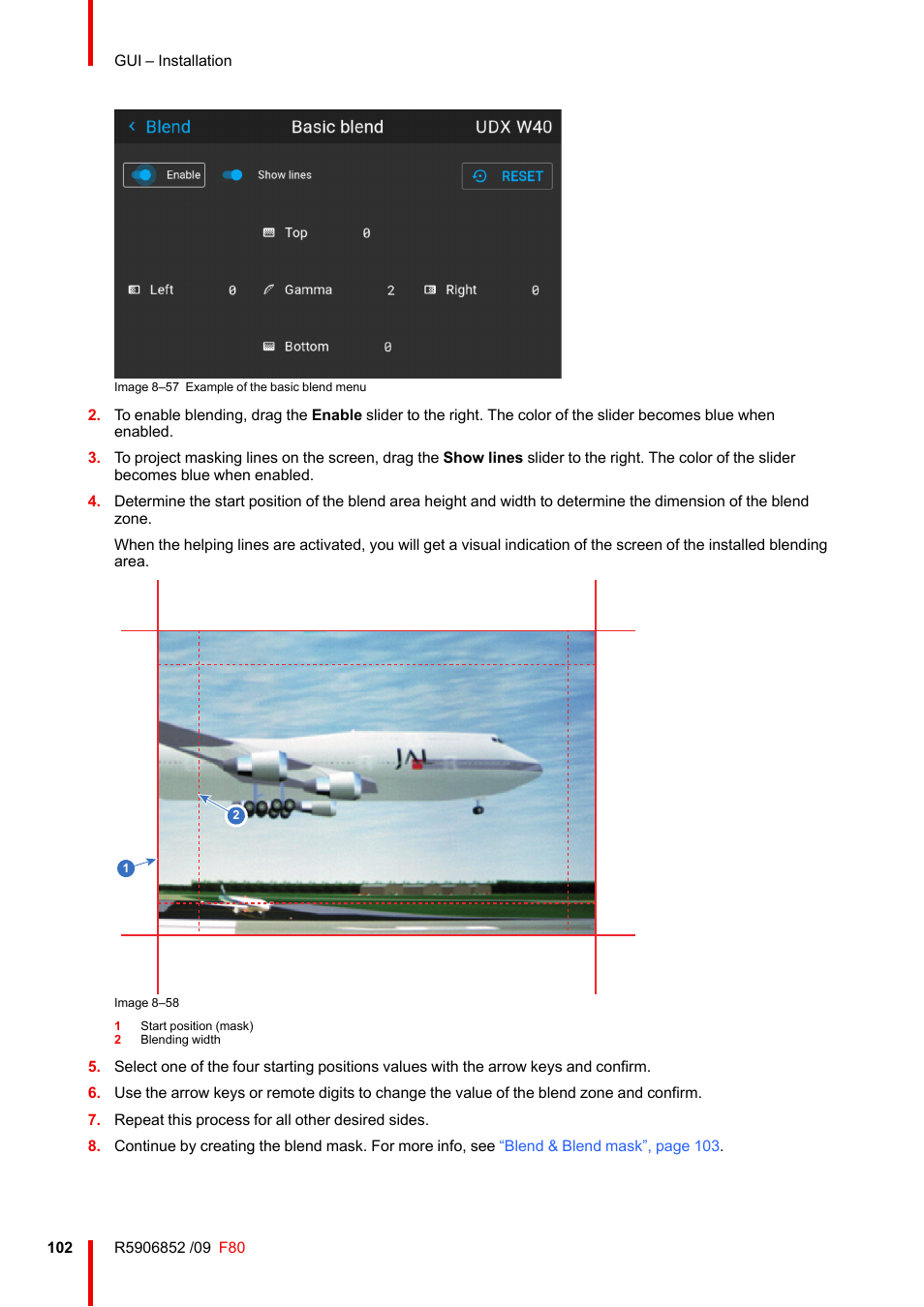 Barco F80-4K9 9000-Lumen 4K UHD DLP Laser Projector (No Lens) User Manual | Page 102 / 210