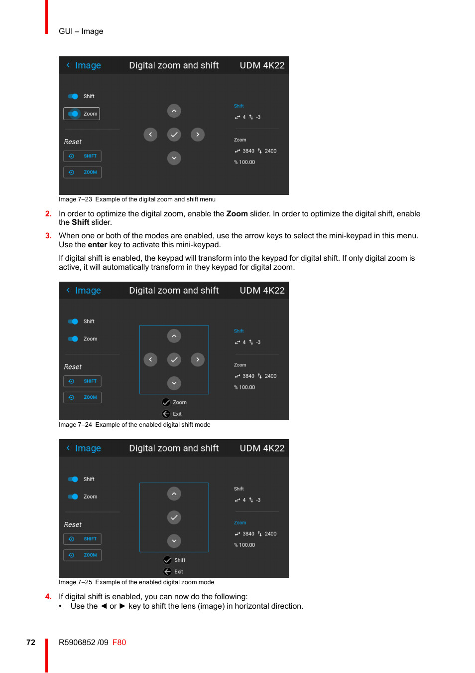 Barco F80-4K9 9000-Lumen 4K UHD DLP Laser Projector (No Lens) User Manual | Page 72 / 210