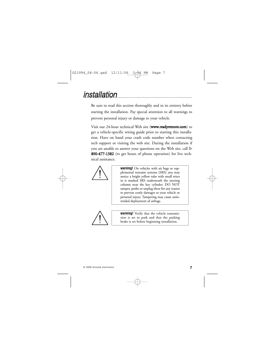 Directed Electronics Nissan User Manual | Page 11 / 48